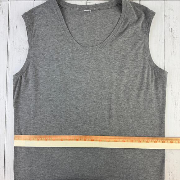 Kit and Ace Gray Stretch Cashmere Blend Sleeveless Everywhere Maxi Dress Size 10 - Picture 13 of 15